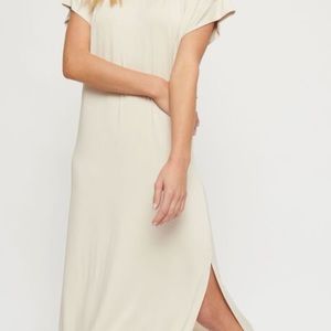 Dynamite Beige midi dress with slit